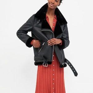Zara Lined Biker Jacket - Excellent Condition